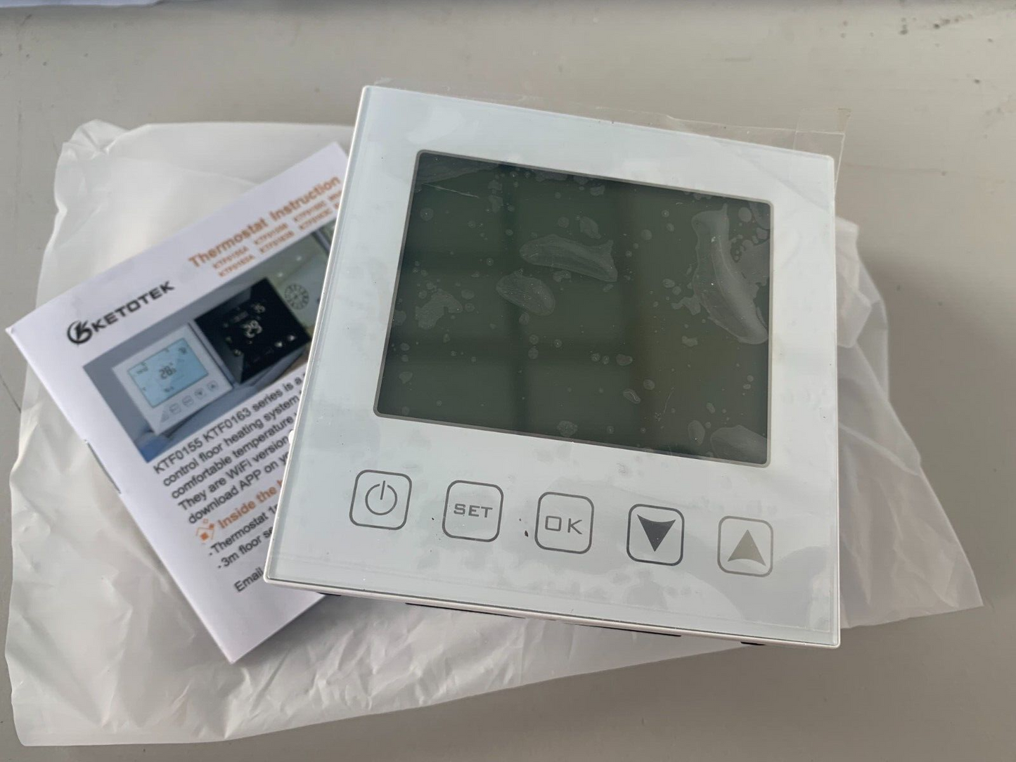 KETOTEK Smart Thermostat Fussbodenheizung Elektrisch WiFi 16A Kompatibel mit Ale