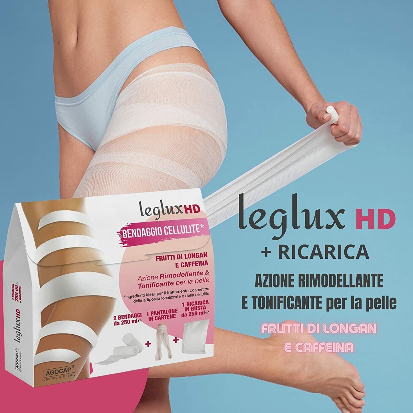 Entwässernde Anti-Cellulite-Bandagen + KOSTENLOSE Cartene-Hose