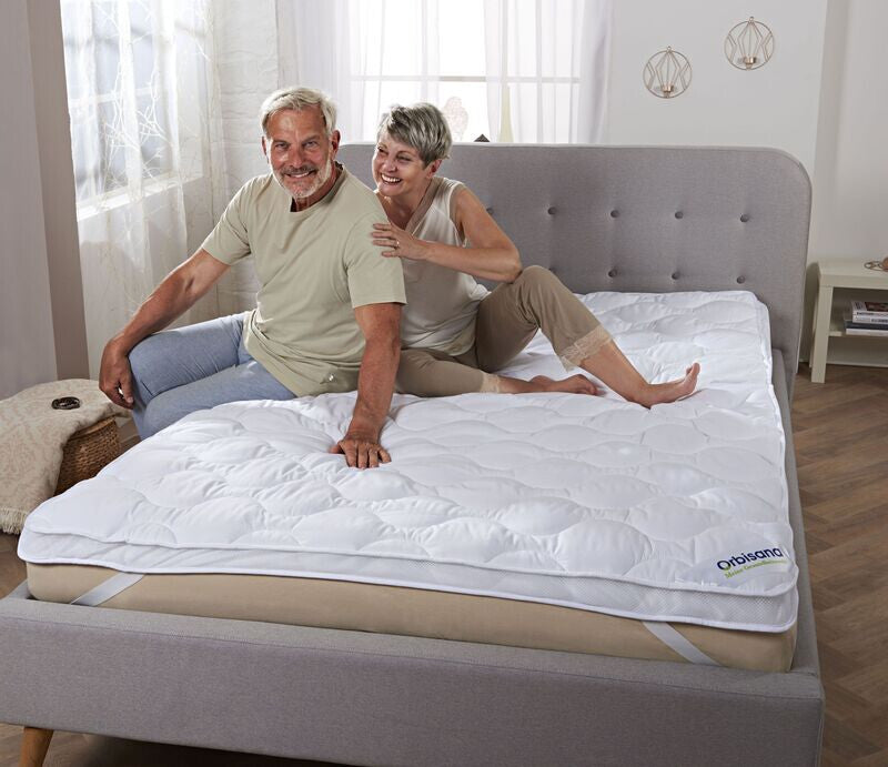 Orbisana Duo-Topper, 180x200cm Bett Topper Schlafen in Weiß