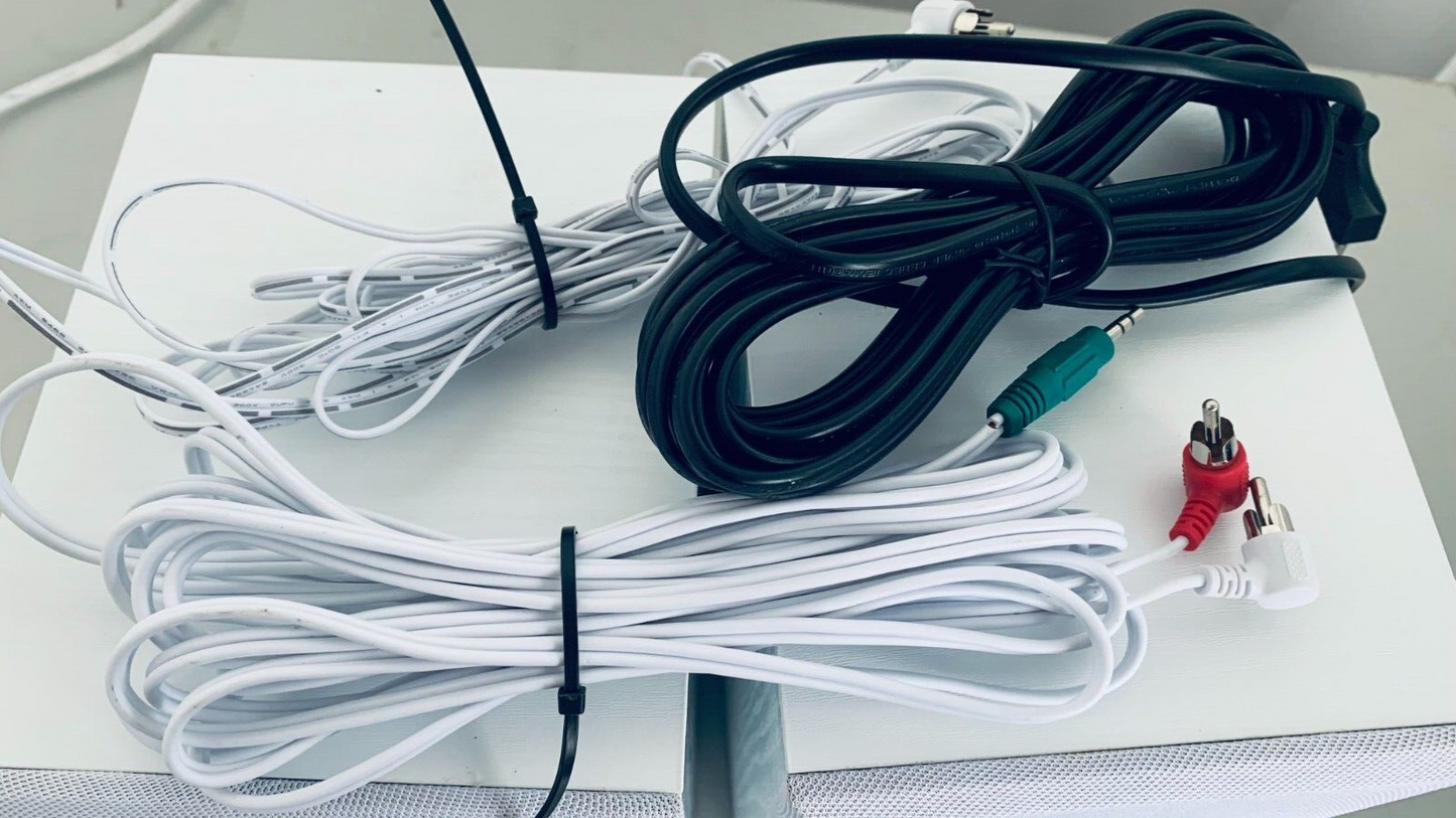 Empire Media EMSP.WB64WHITE 64-W-Lautsprecher, weiß (2-Wege, kabelgebunden, Cinc