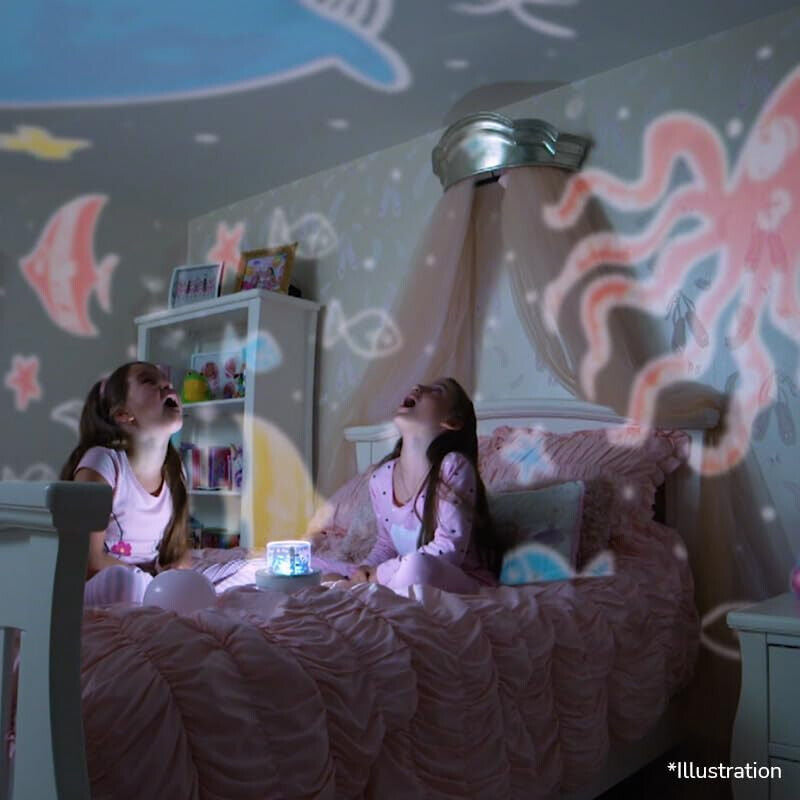 Nachtlicht-Projektor Dreamtastic Zaubert Traumwelten ins Kinderzimmer Nachtlicht
