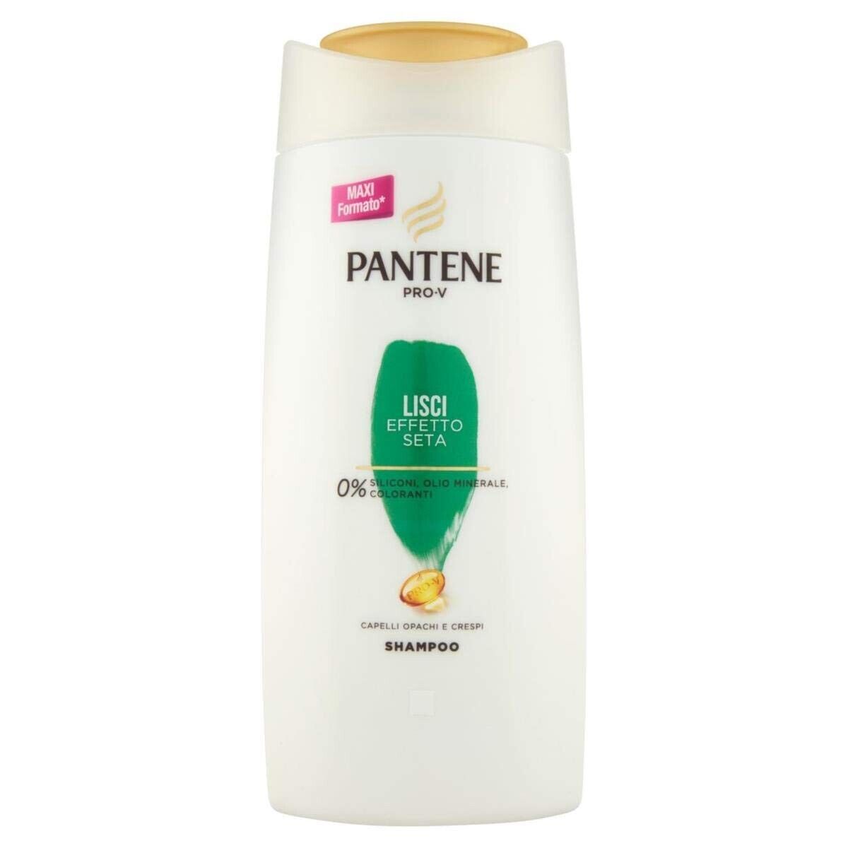 2 mal PANTENE PRO-V Glattes Shampoo mit Seideneffekt, Maxi Format 675 ml
