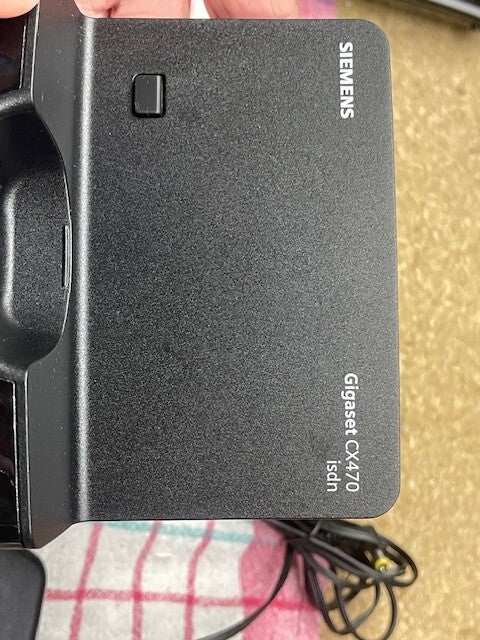 Siemens Gigaset C470 Schnurloses DECT-Telefon mit Farbdisplay, Pianoschwarz