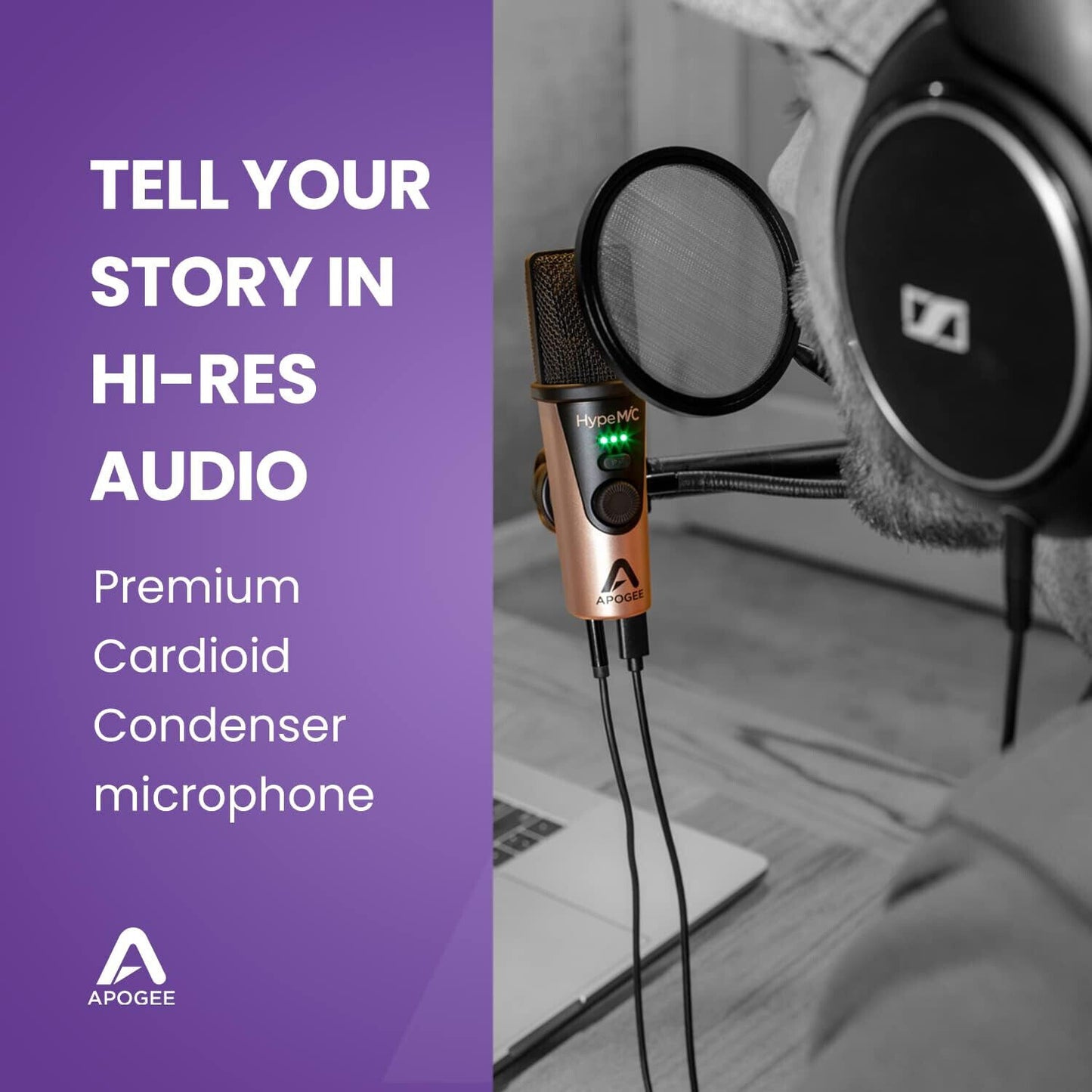 Apogee HypeMiC Hype Mic rose gold Mikrofon Microfon