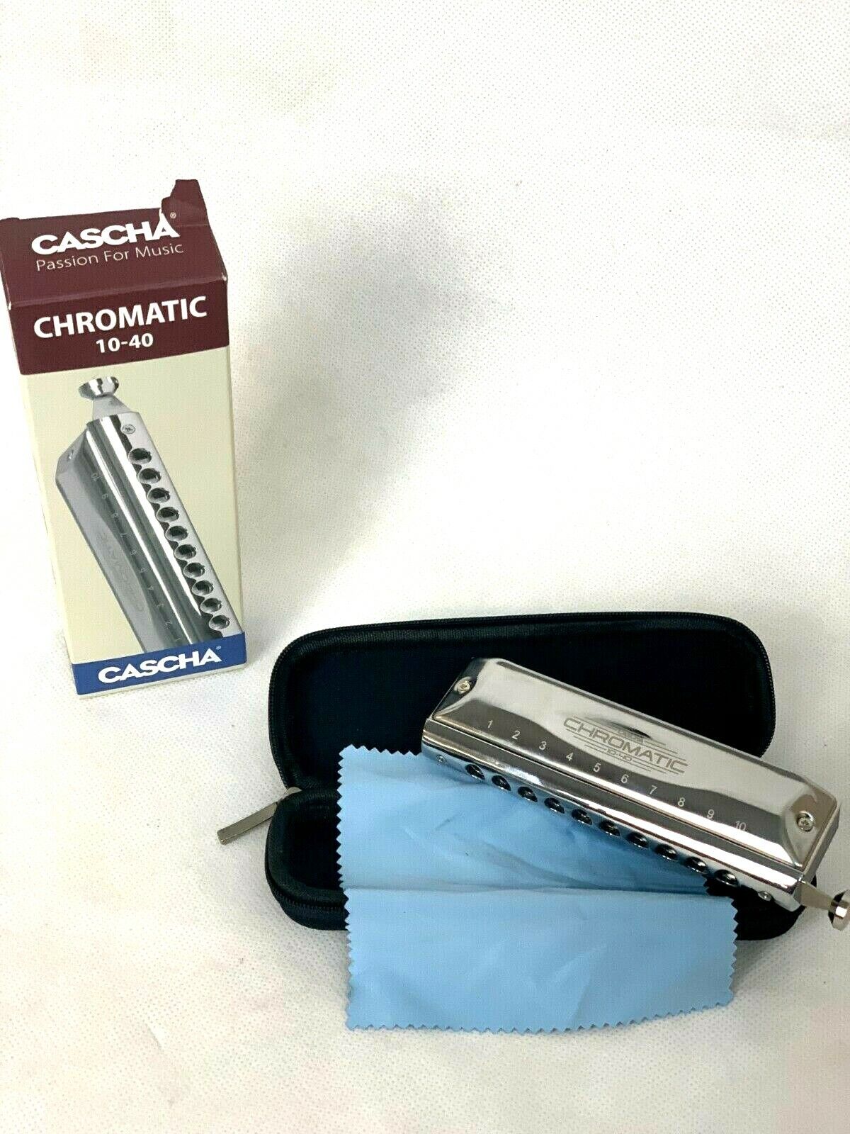 CASCHA Mundharmonika Chromatic 10-40 I Chromatische Mundharmonika - 10 Löcher