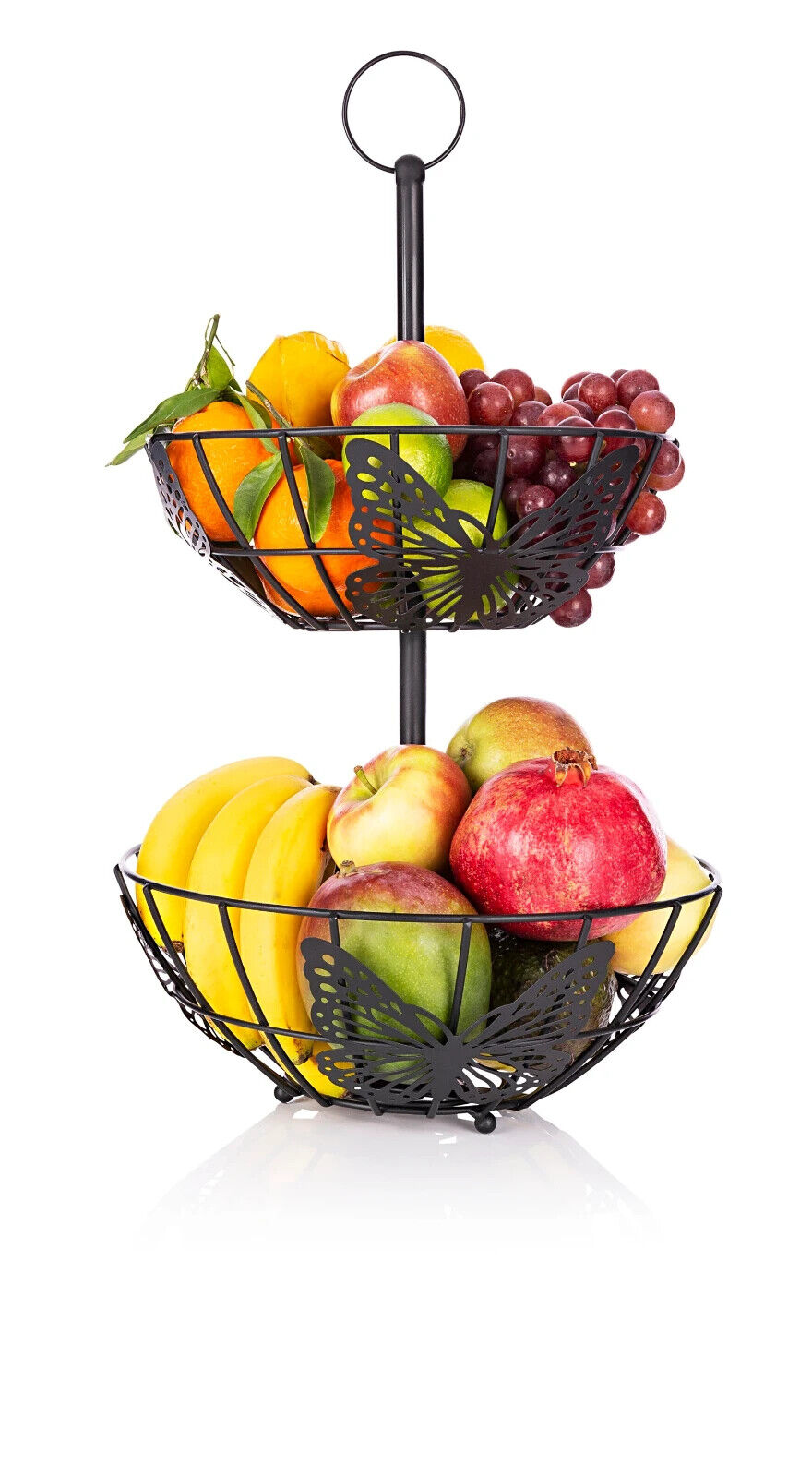 Obstetagere Schmetterlinge mit 2 Etagen aus Metall