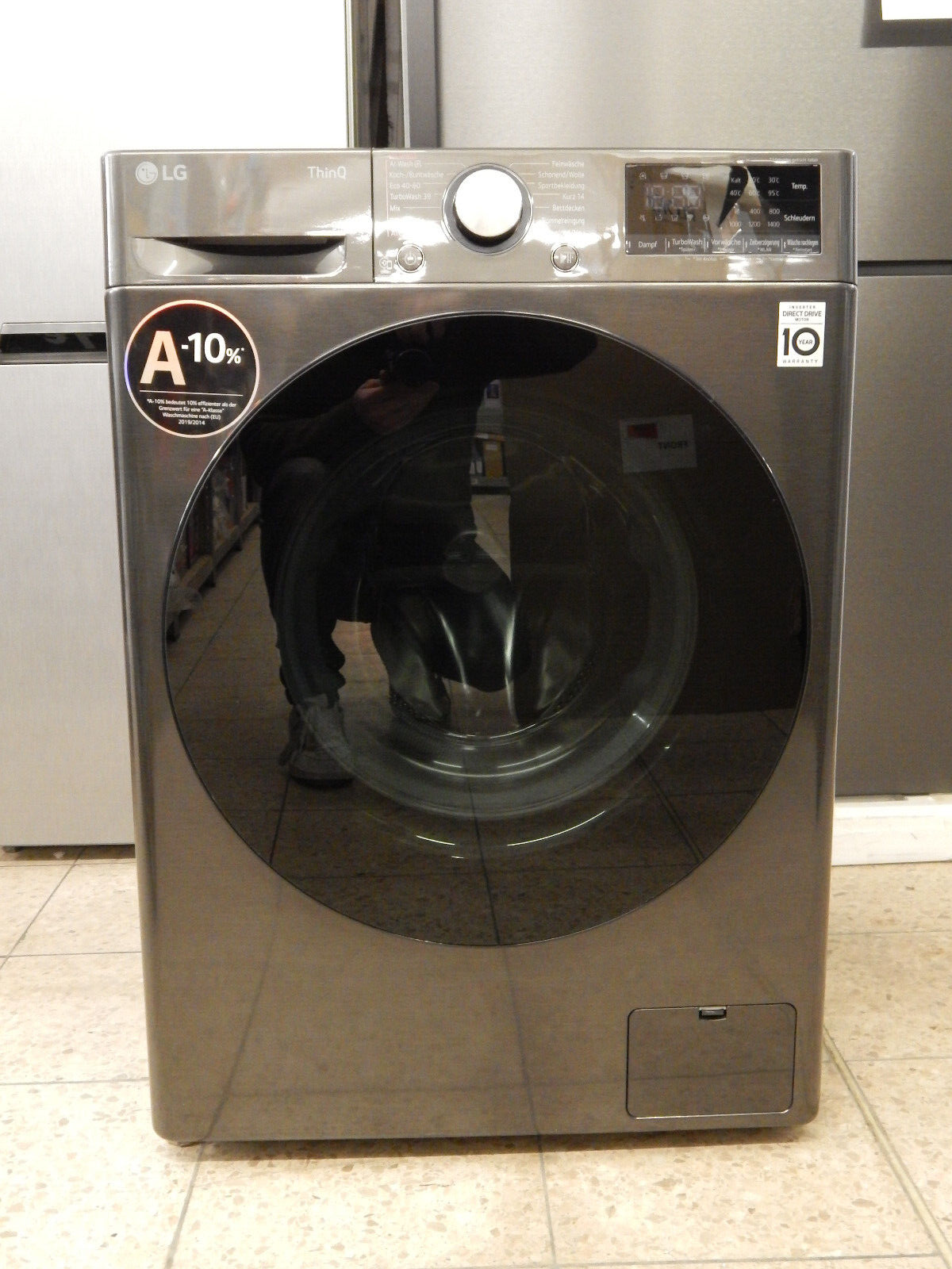 LG Waschmaschine F4WR709YB2019 9kg in Schwarz 1400U/min Inverter Motor Appfähig