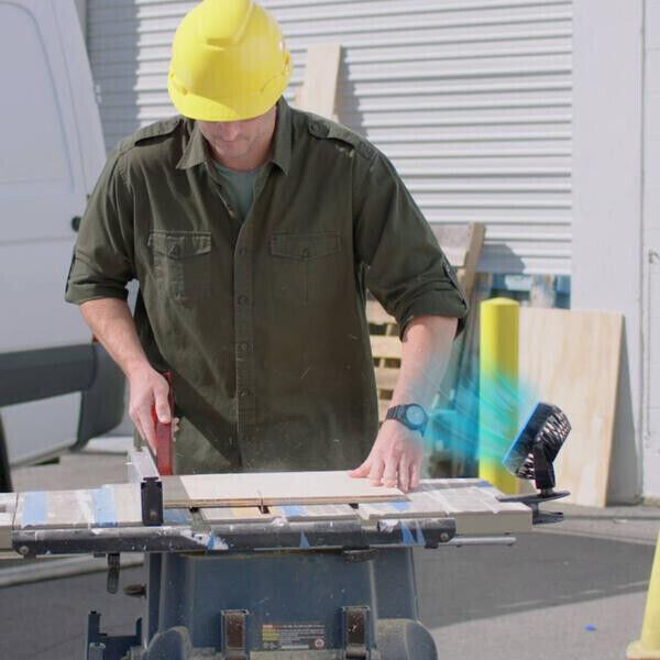 Livington Go Fan mobiler Akku-Ventilator Tischventilator Ventilator in schwarz