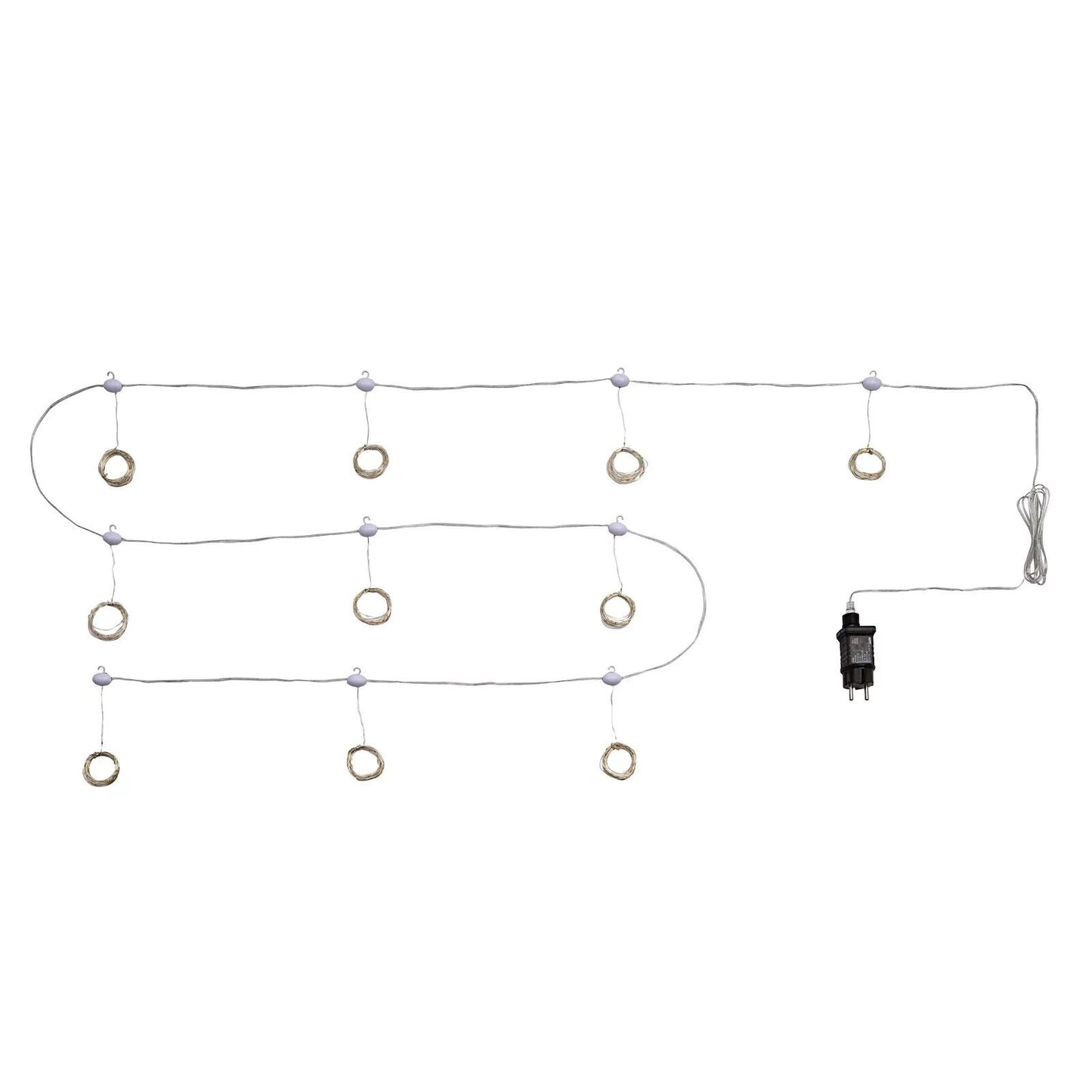 LED-Lichtervorhang Pastell, 300 LEDs, 3m