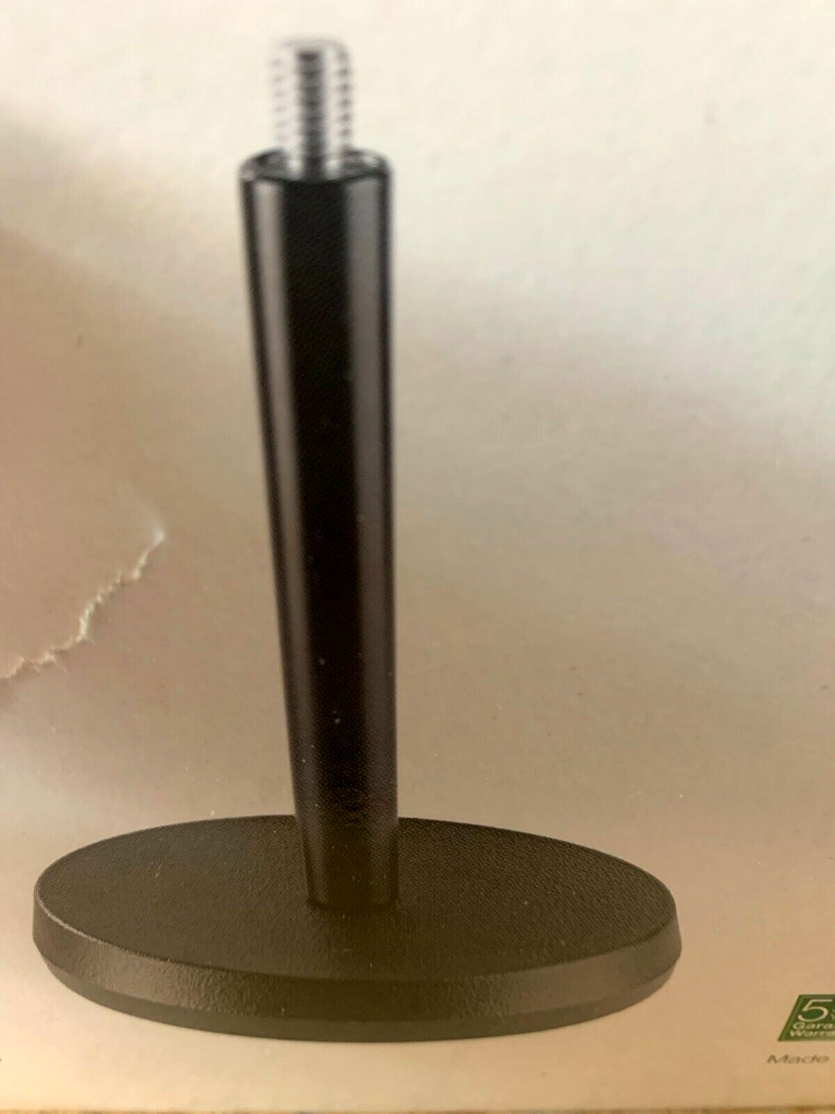 K&M 232 Tischstativ Schwarz – Stahl mit 17,5 cm Höhe – 3/8“ Gewindeanschluss – G