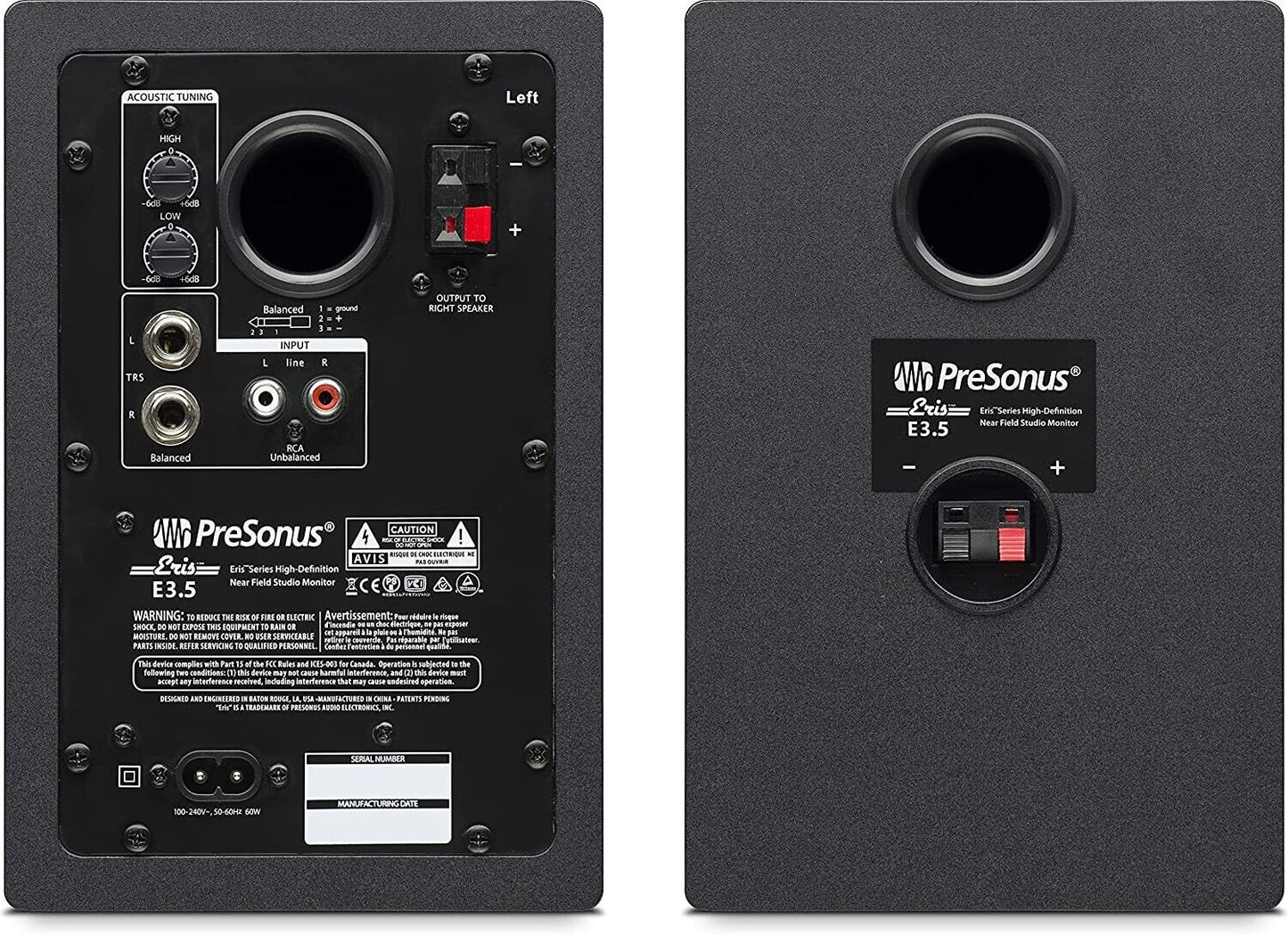 PreSonus ERISE3.5 25W Studiomonitore - Schwarz