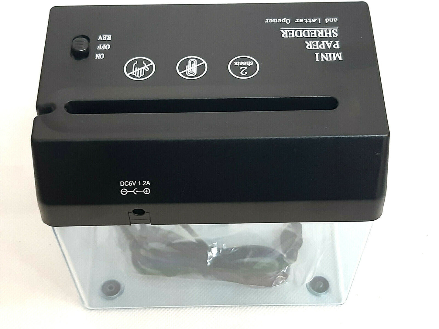 Mini Tragbare USB Papier Shredder Cutter Streifen Cut A6 Gefaltet A4 Schneiden