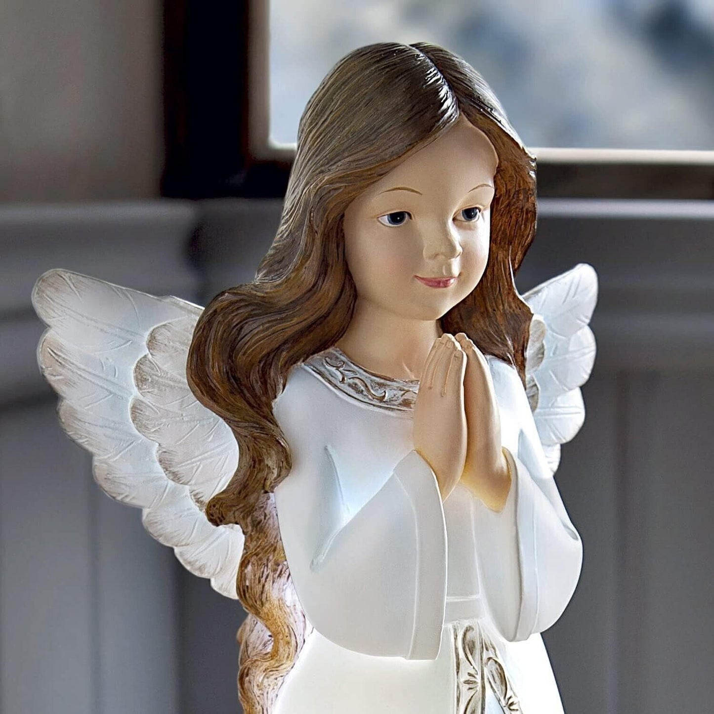 LED Deko Engel Figur - Schutzengel Figur LED Lichter Deko als kleine Weihnachtsg