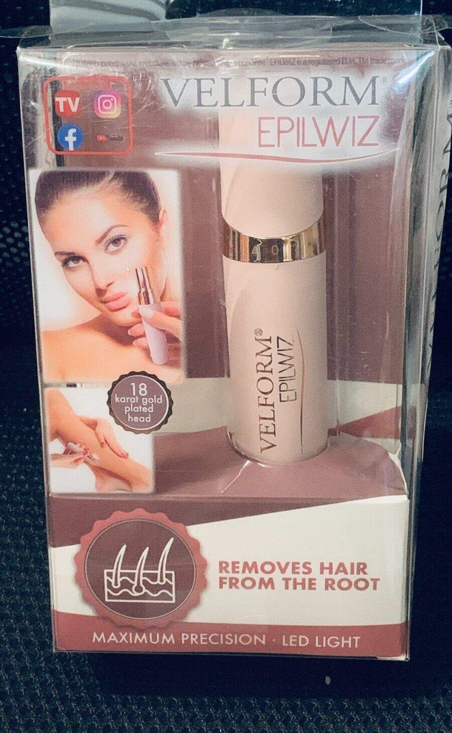 Velform Epilierer für Gesicht und Körper - VENTEO - Beige/Gold - Erwachsene - Pr