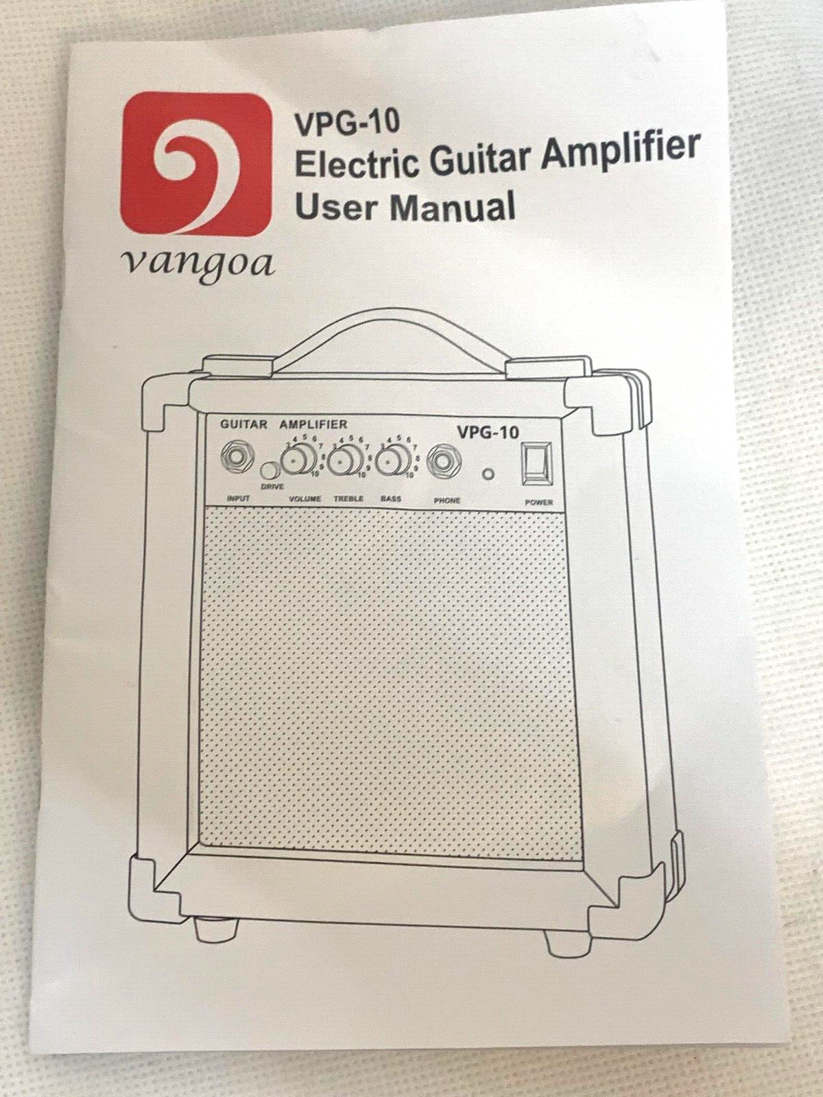 Gitarrenverstärker 10 Watt E-Gitarrenverstärker Tragbar Eingebauter 5,5 Zoll Lau