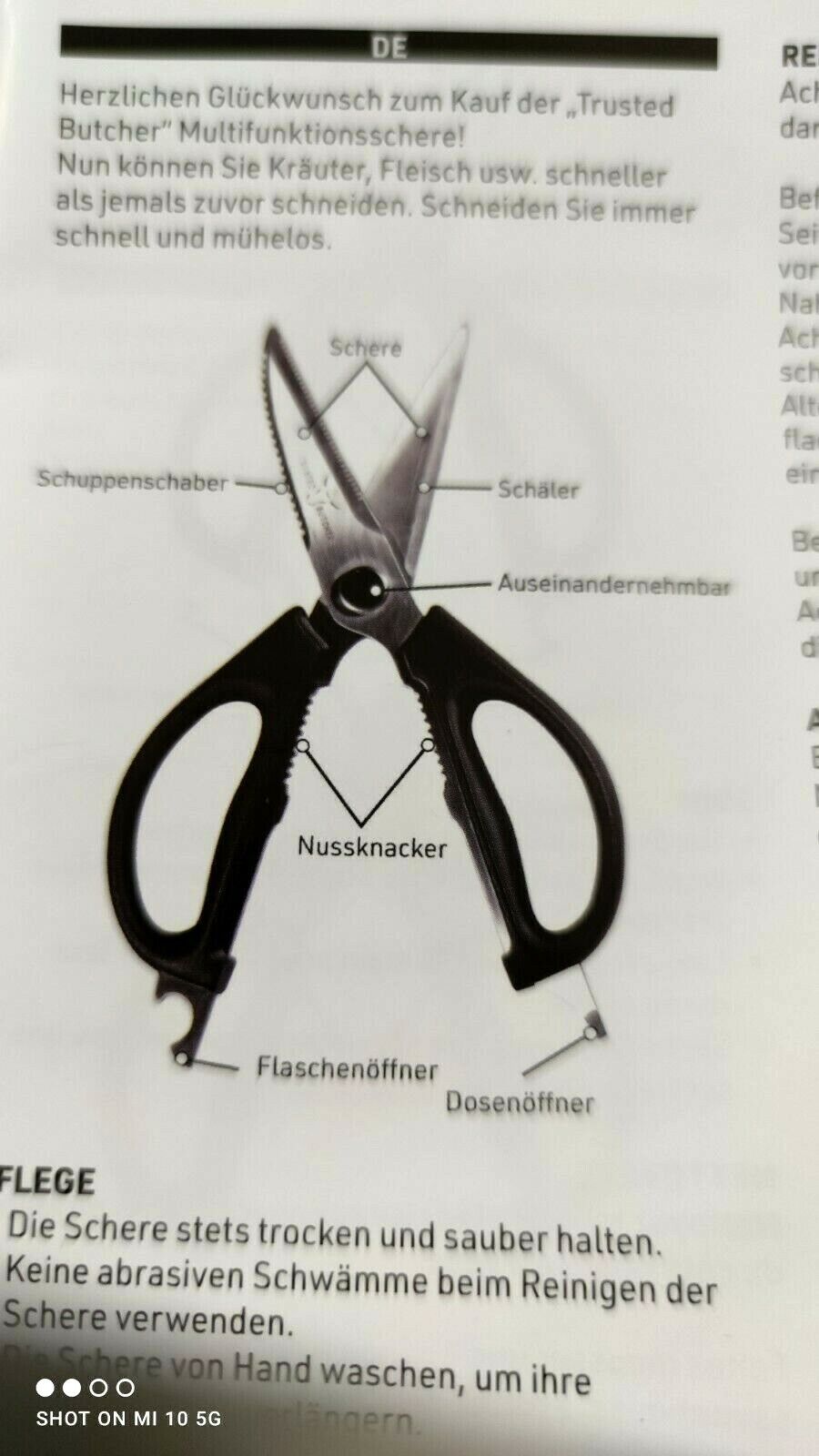 TRUSTED BUTCHER MULTIFUNKTIONS-SCHERE
