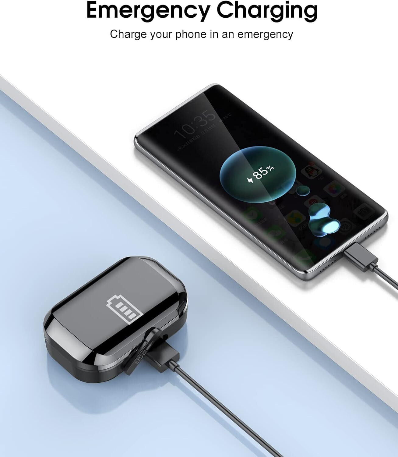 Bluetooth Kopfhörer Sport, Kopfhörer Kabellos Bluetooth 5.3 mit HD Mic, 120 Std.