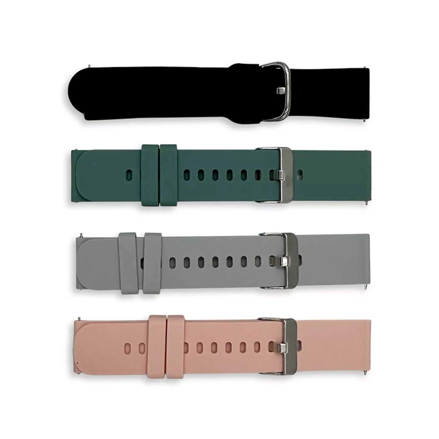 Kendox LifeTracker Ersatzarmbänder 4er-Set – Austauschbare Silikonarmbänder