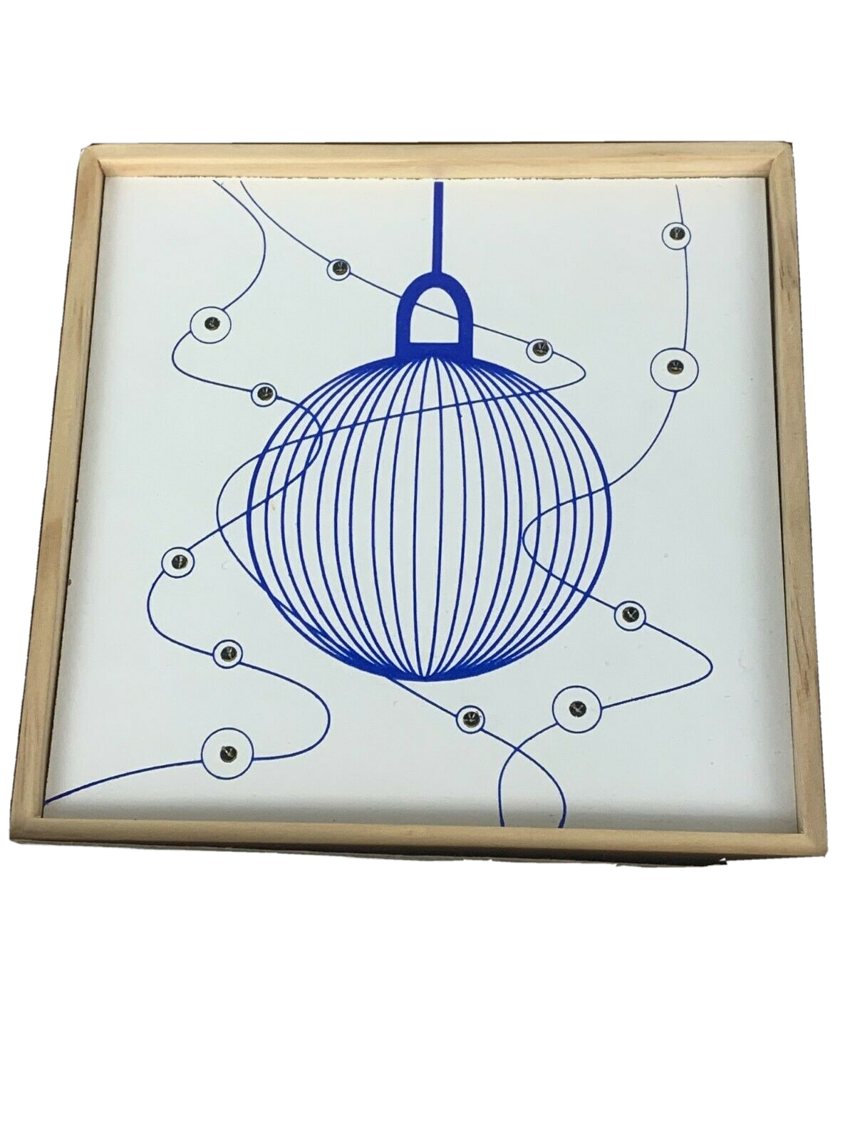 LED Bild mit Holzrahmen