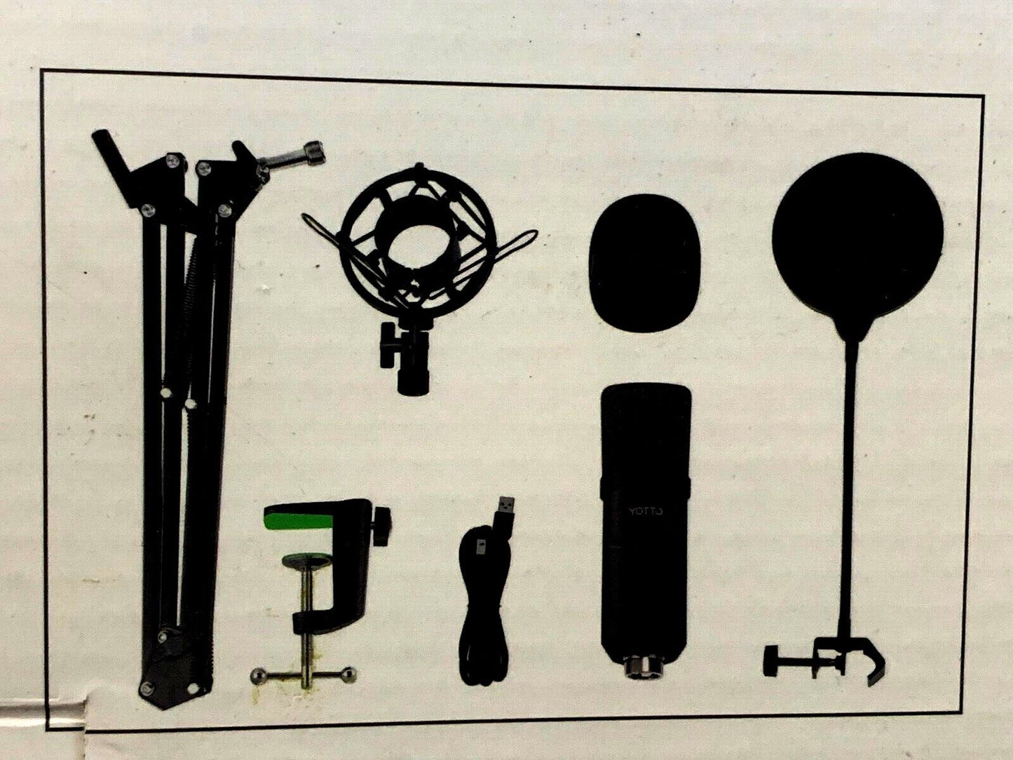 YOTTO Professioneller USB Kondensator Mikrofon