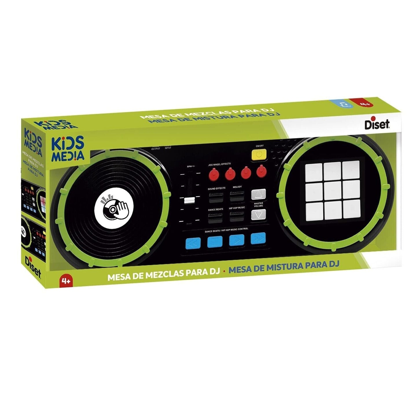 Diset 43022 Kinder DJ Mixer Musik Spielzeug LED Panel elektronisch bunt