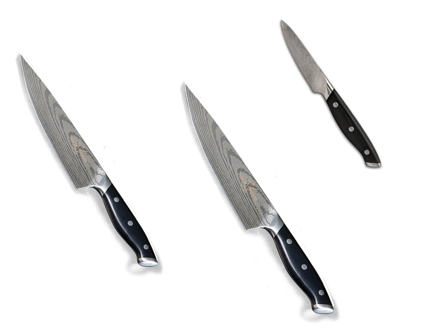 Trusted Butcher Messerset 3-tlg. Messer Küchenmesser Haushaltsmesser