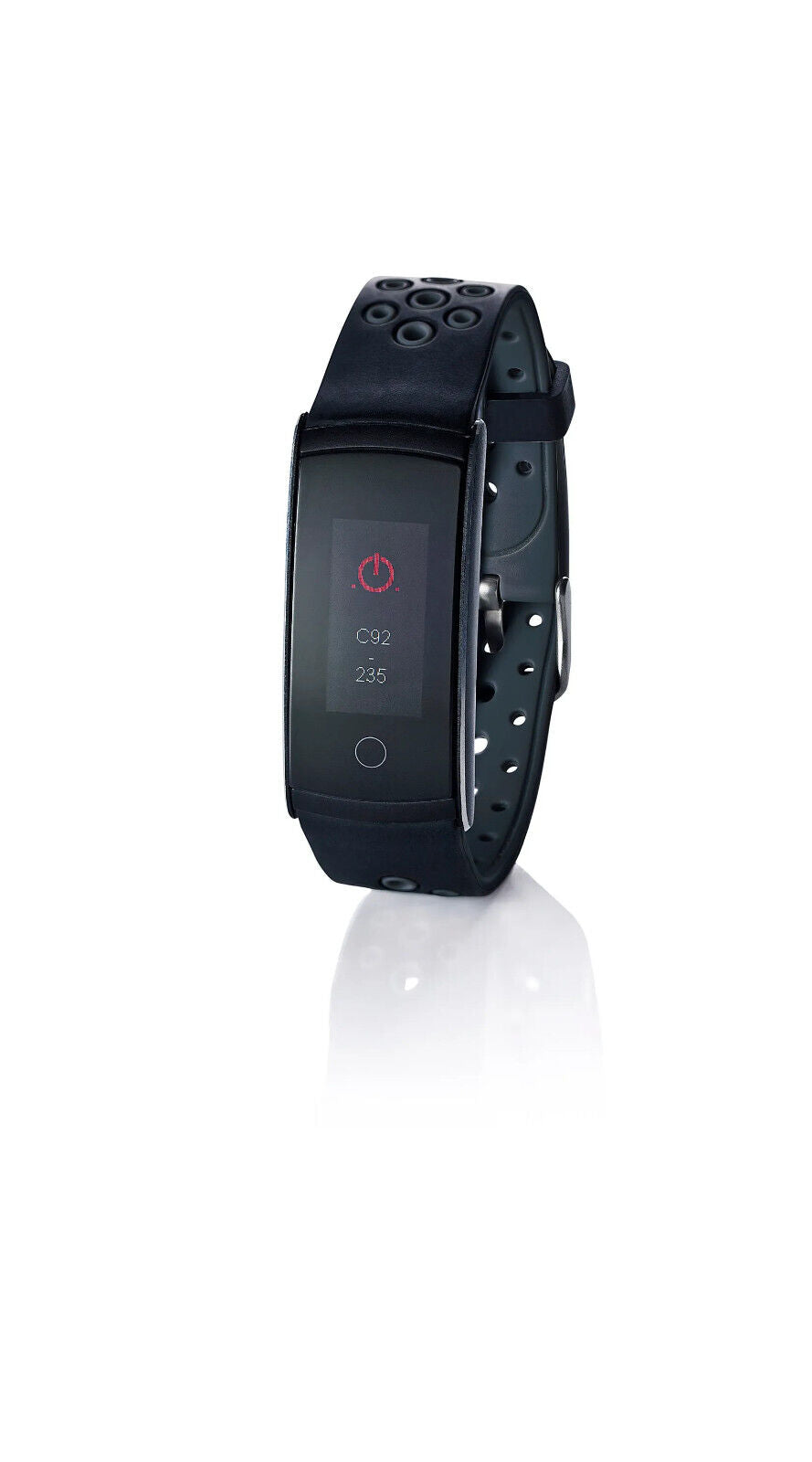 Fitnessarmband mit XL-Farbdisplay Sport Fitness Uhr Armbanduhr Unisex in Schwarz
