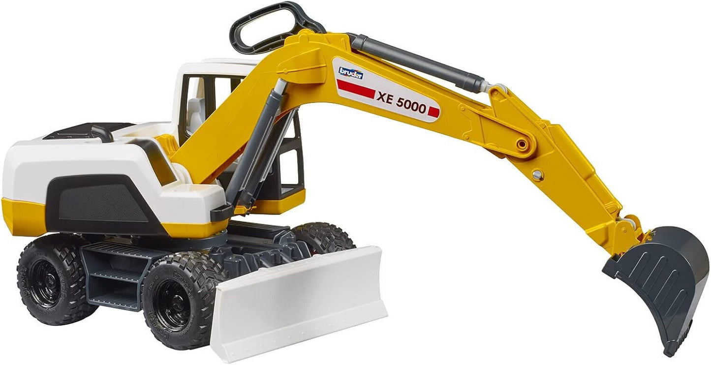 bruder 03413 - Mobilbagger 1:16 Fahrzeuge, Spielzeug Bagger, Sandbagger, Kinder