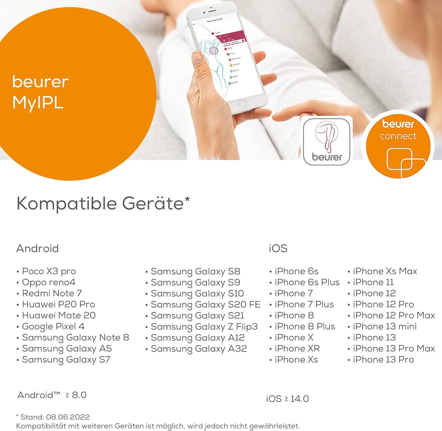 Beurer IPL 10000 plus, dauerhafte Haarentfernung, 250000 Lichtimpulse in Weiß