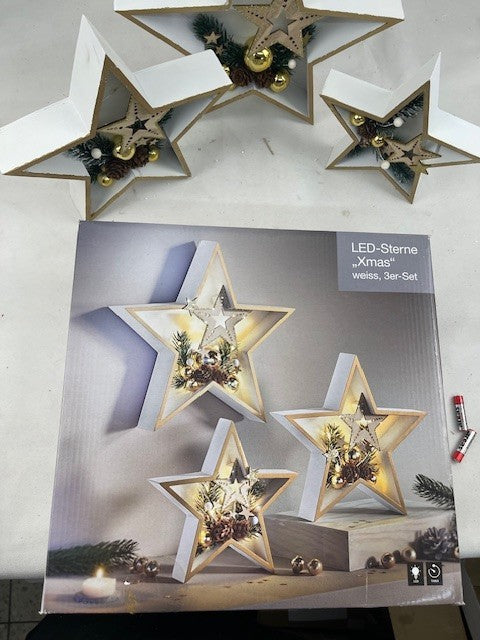 Led-Sterne Xmas (B-Ware Kleine design elemente Fehlen)
