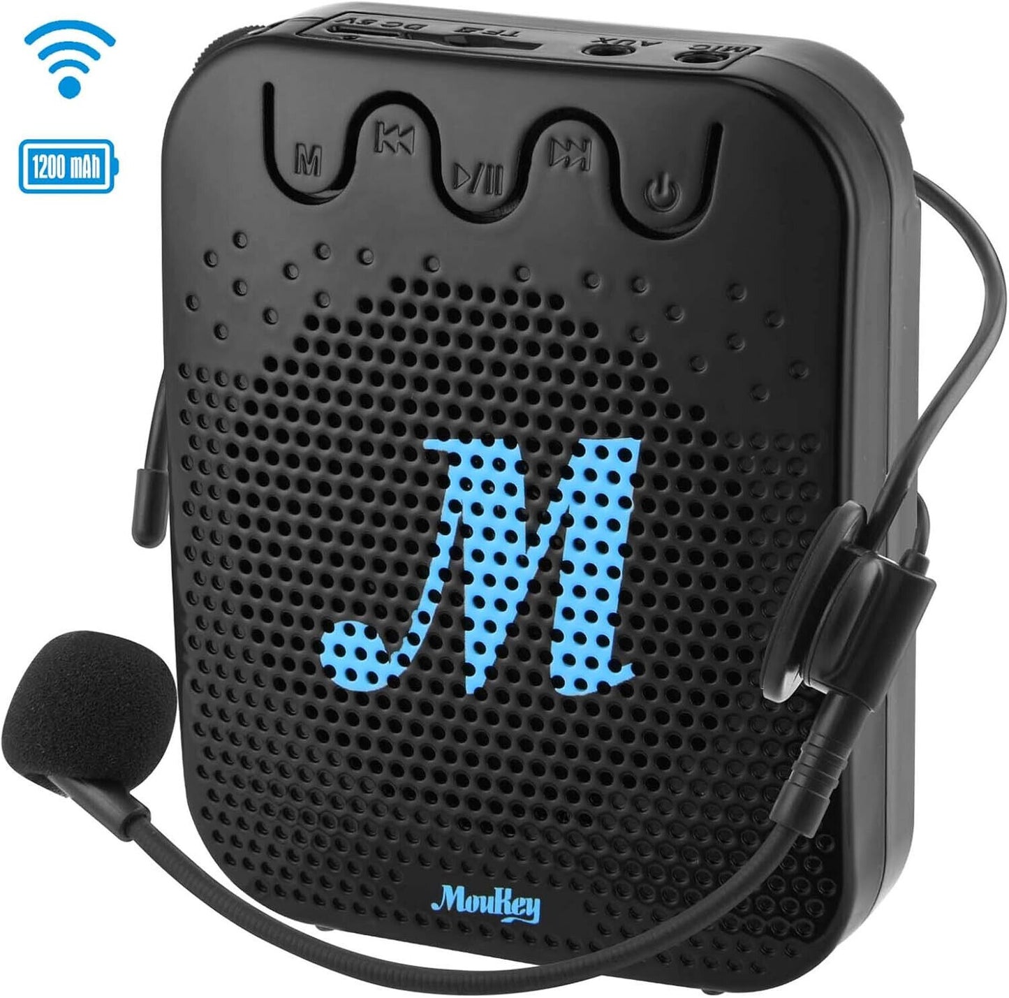 Mini Sprachverstärker 10 W, Moukey Tragbarer wiederaufladbarer Voice Amplifier