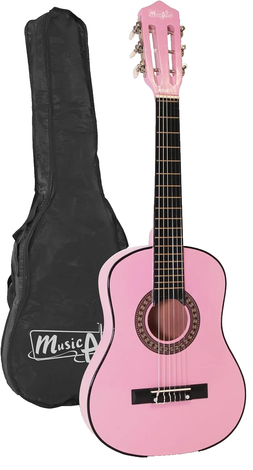 Music Alley MA-51 Classical Acoustic Guitar Kids Guitar and Junior Guitar Pink
