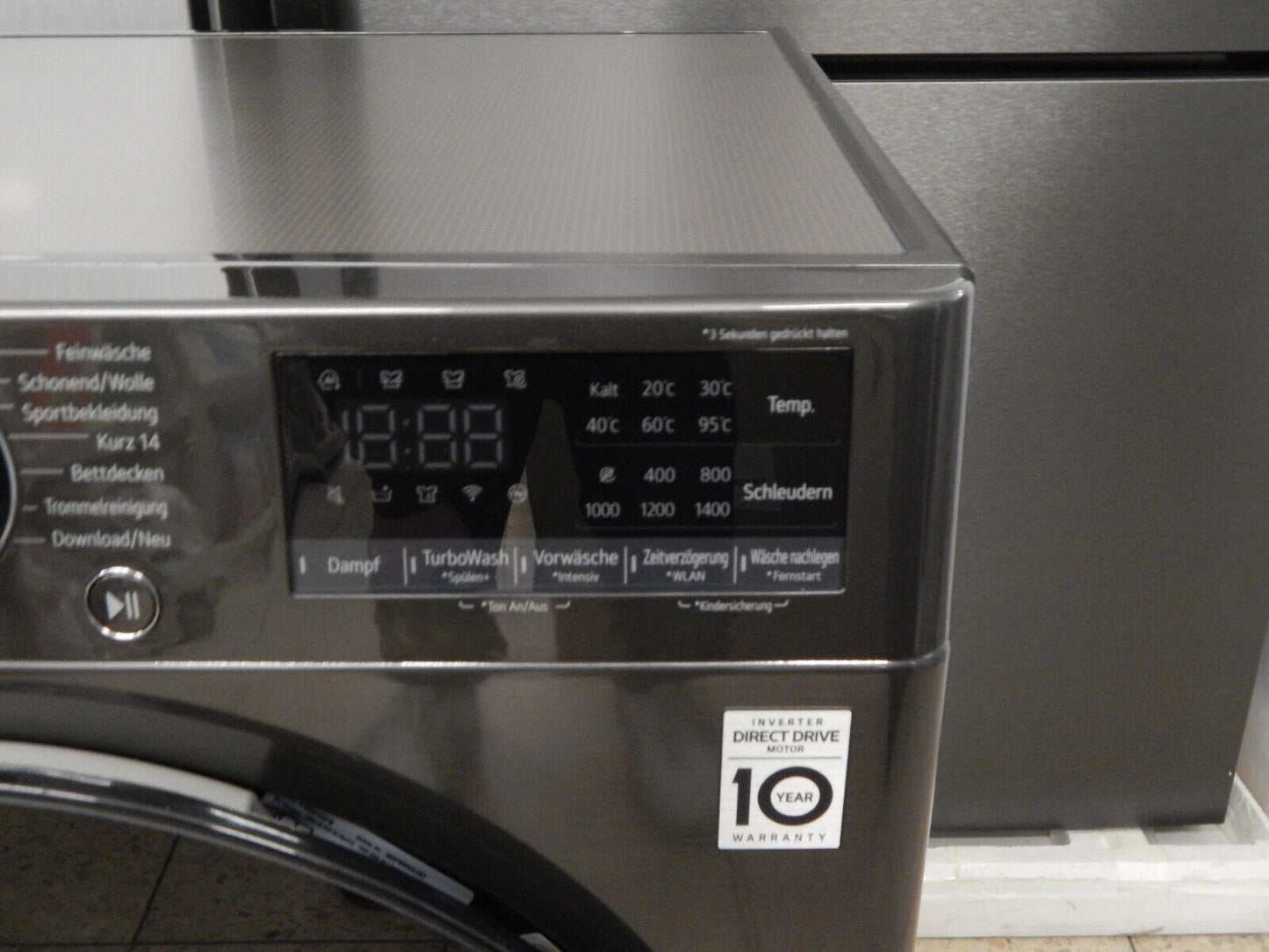 LG Waschmaschine F4WR709YB2019 9kg in Schwarz 1400U/min Inverter Motor Appfähig