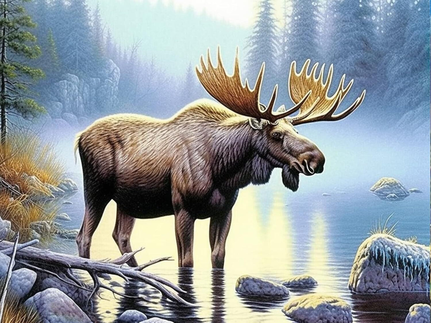 diamond painting elch