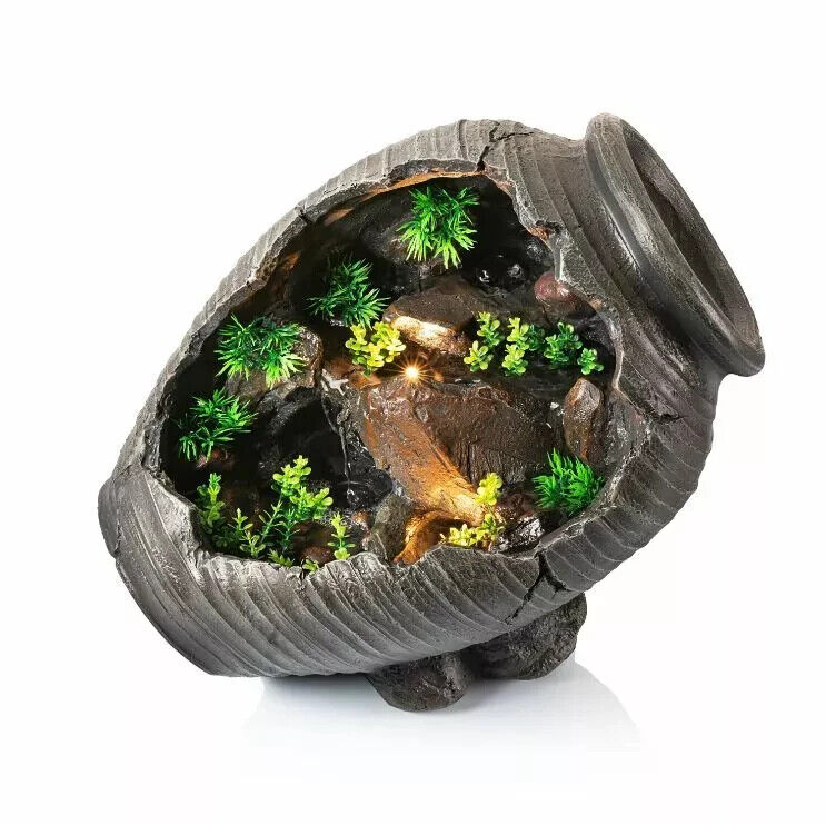 Fantastischer LED-Nebelbrunnen Antiko Beleuchtung integriert 35 cm B-WARE