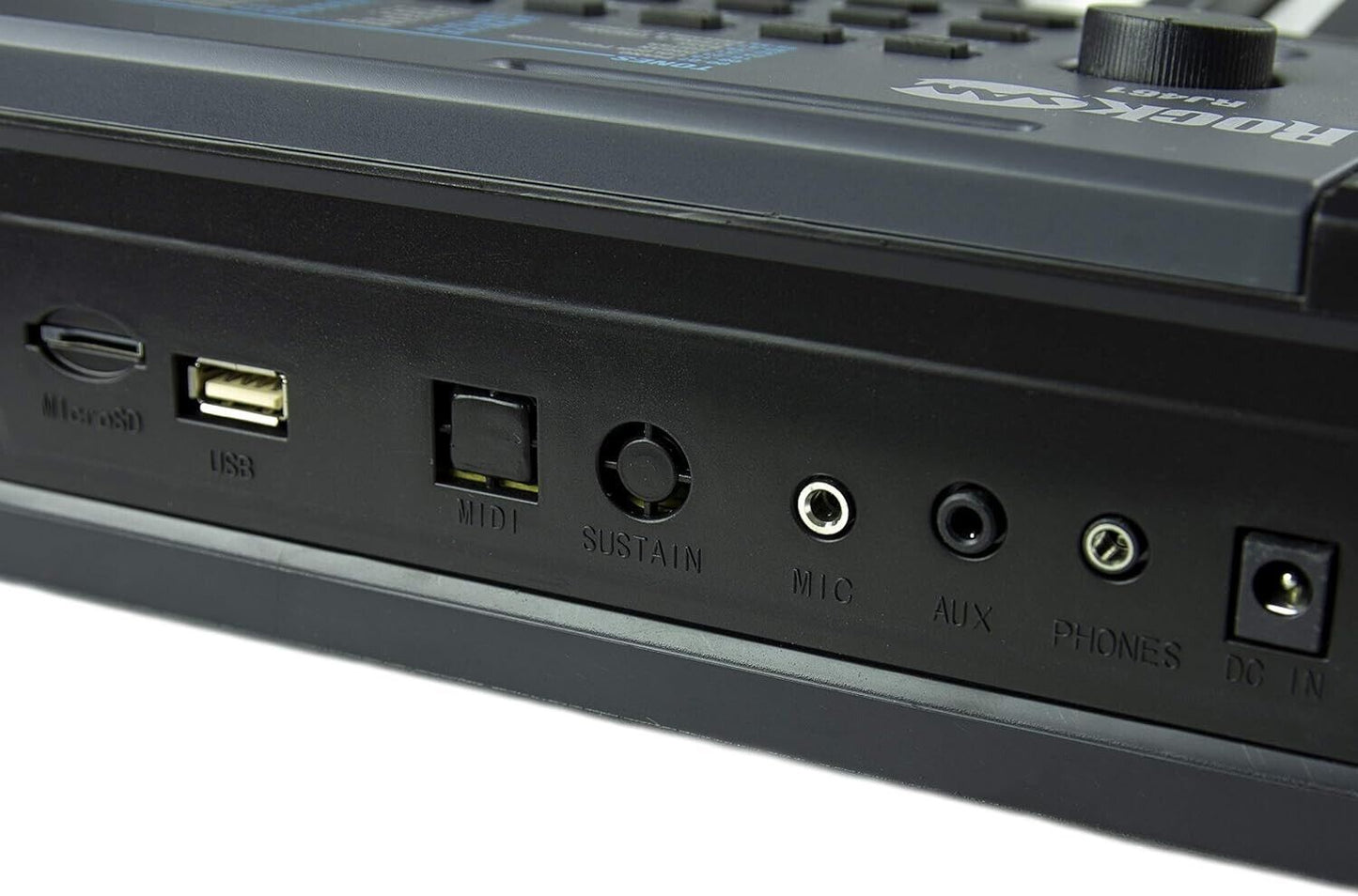 Keyboard RockJam RJ461 mit 61 Tasten Piano Pitch Bend Schwarz