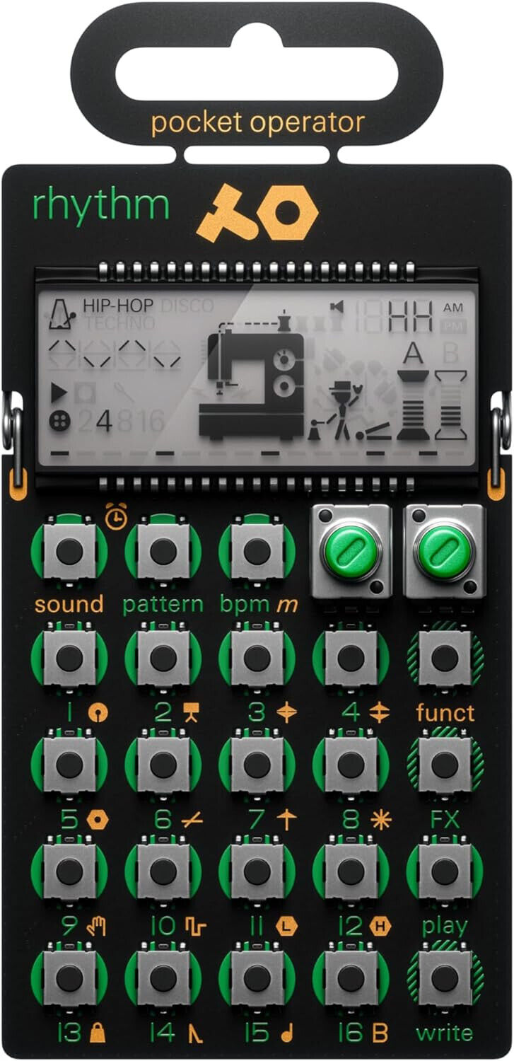 Teenage Engineering PO-12 Rhythm Pocket Operator - Mini Drum-Synth und Sequenzer