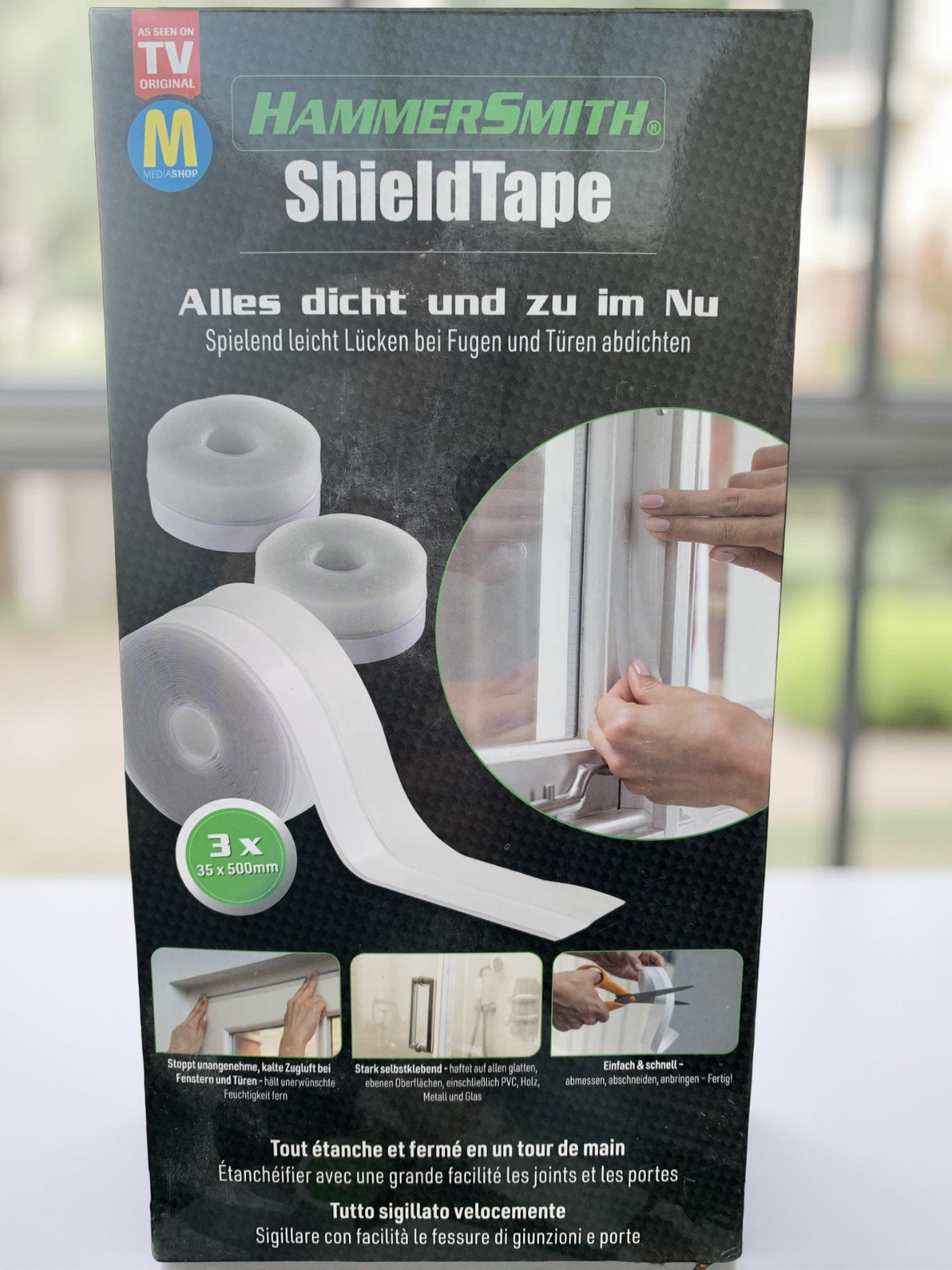 Hammersmith ShieldTape selbstklebendes Zugluftdichtungsband 3 Stk.