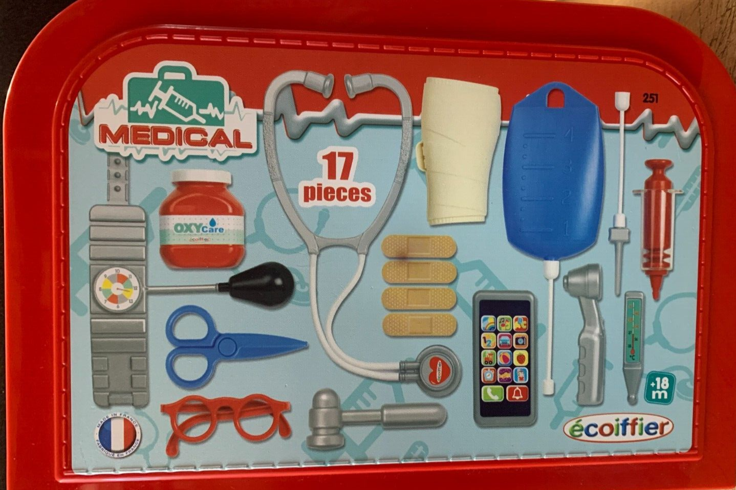 Arztkoffer Spielzeug Ecoiffier 251 Wiederverwendbar Dr. Luxe
