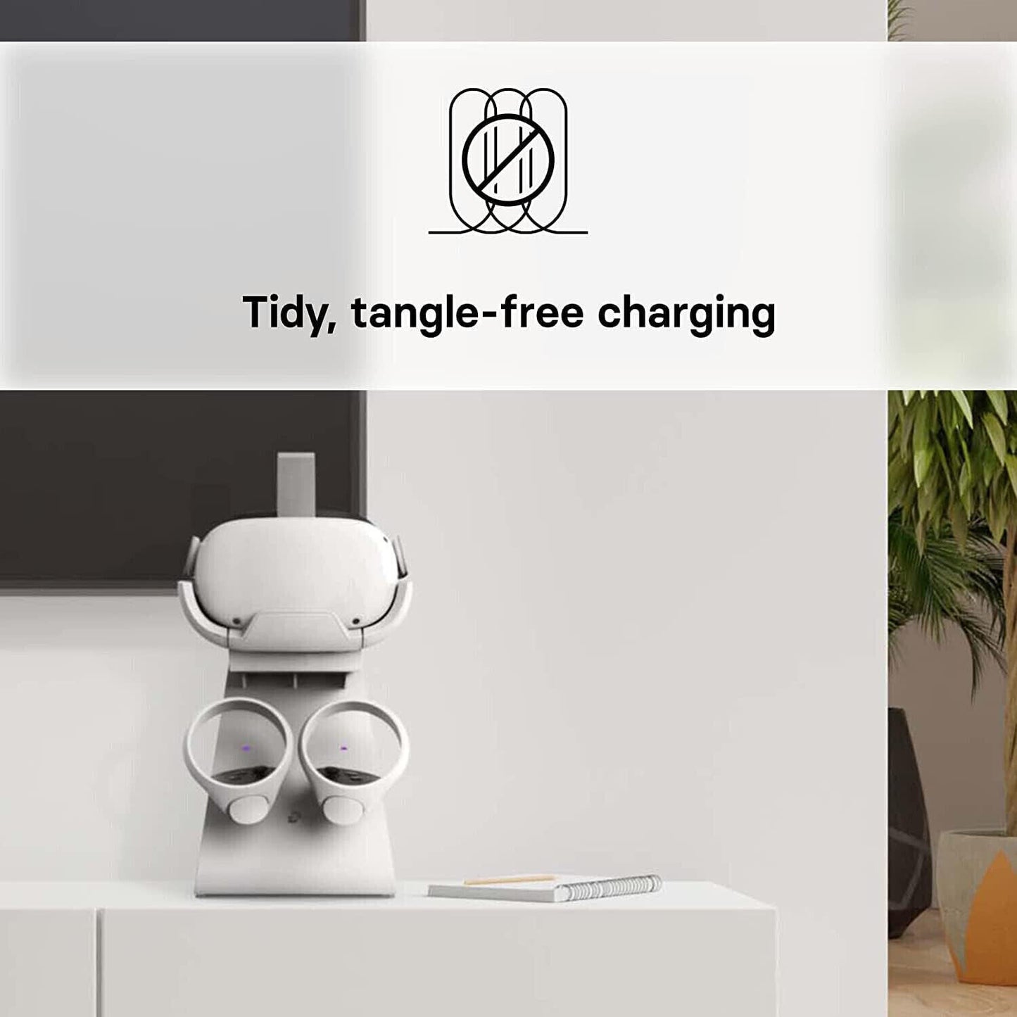Dazed V2 Charge Dock Ladestation für Oculus Quest 2 in Weiß