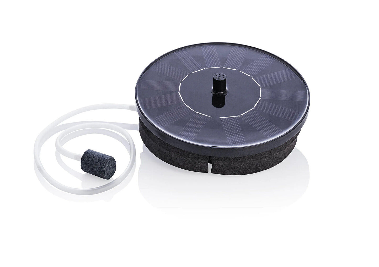 Teichbelüfter Teich Belüfter Solar betrieben max. 160l/h in Schwarz