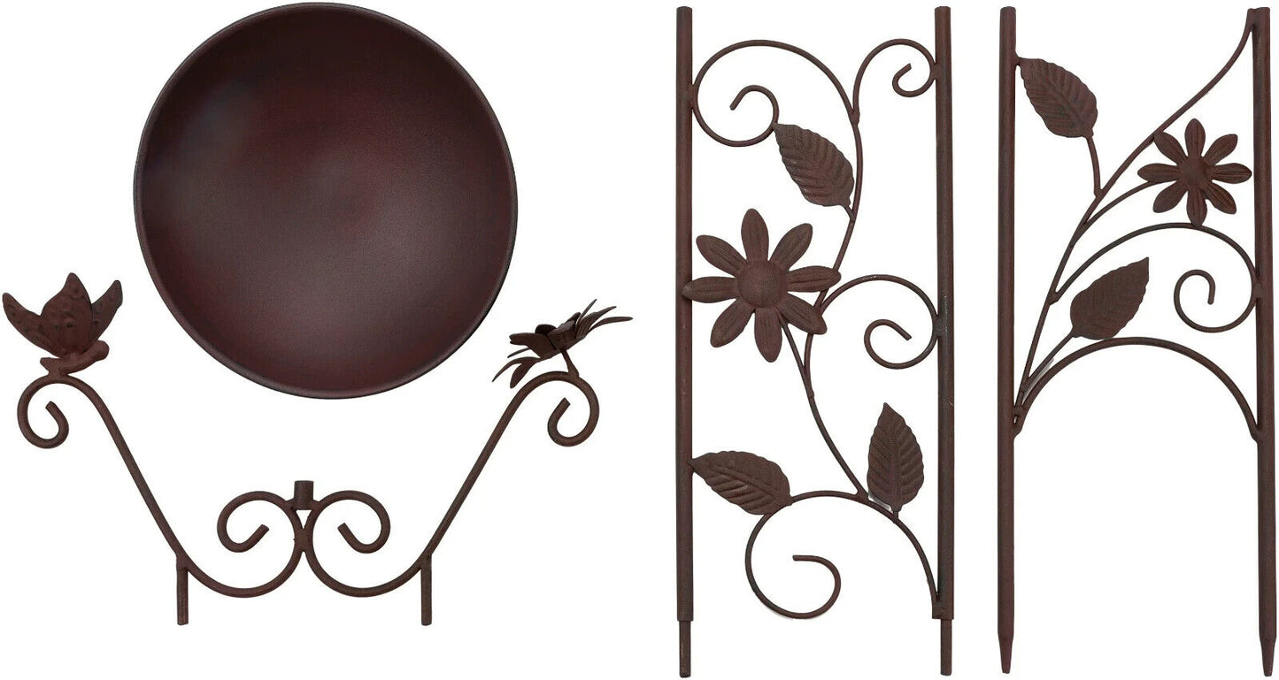 Vogeltränke "Schmetterling und Blume"