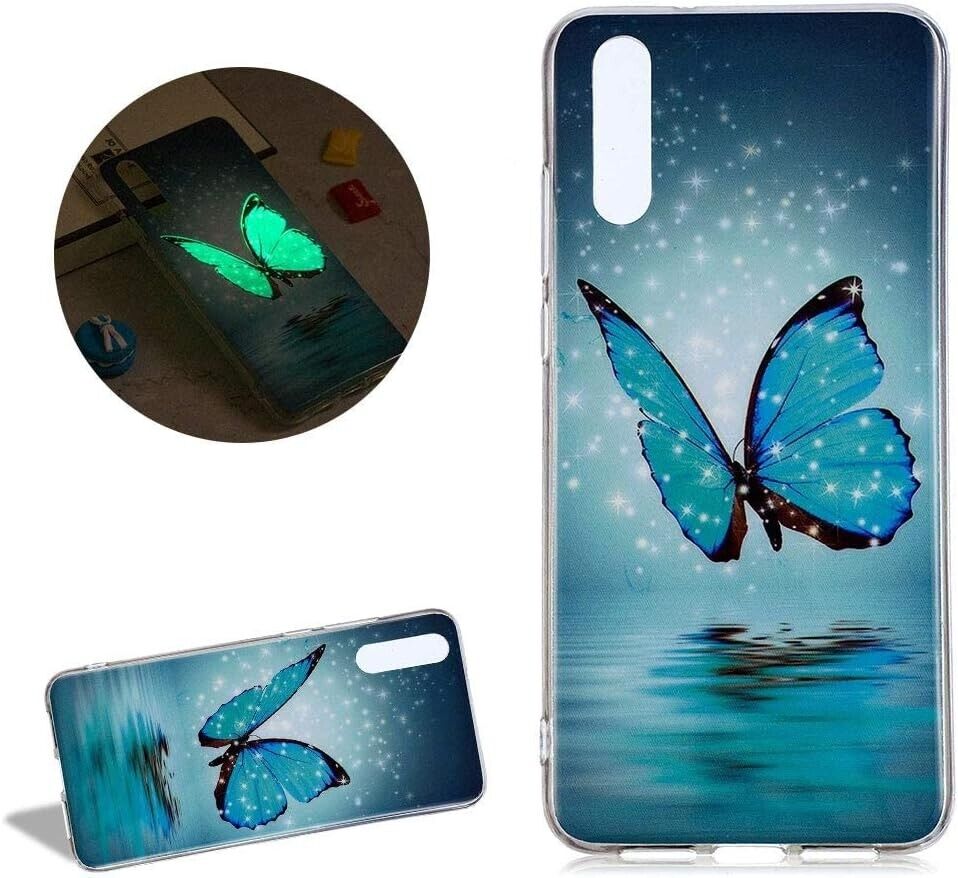 Huawei P20 Pro Silikon Hülle mit leuchtenden Schmetterling
