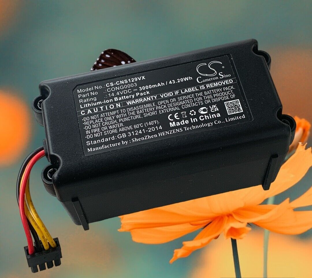 Akku für Saugroboter Bagotte BL509 14,4V 3000mAh/43Wh Li-Ion Schwarz