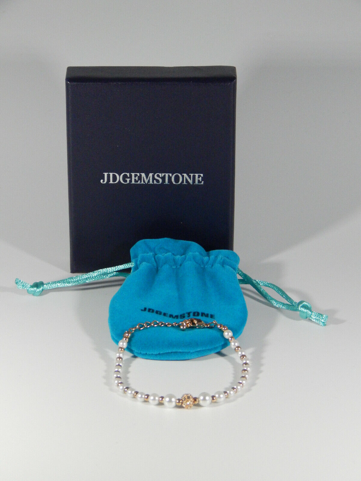 JDGEMSTONE rosegold Frauen Mädchen Armband Mode Schmuck Damenarmband Perlen