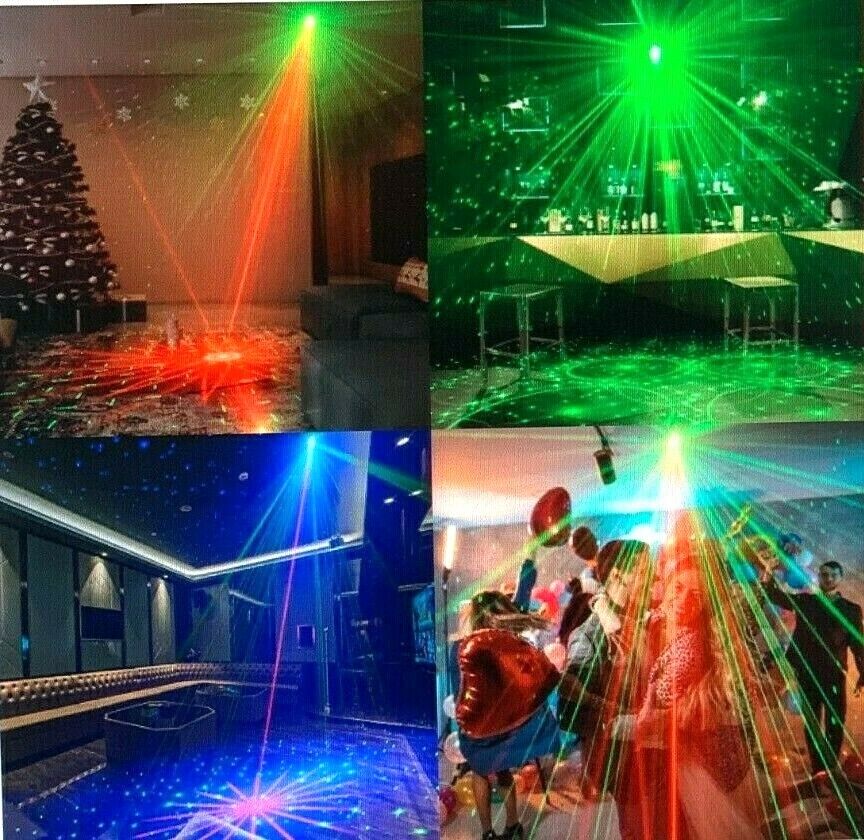 rg laser rgb uv led 8-loch lichtbühneneffekt beleuchtung mit fernbedienung auto