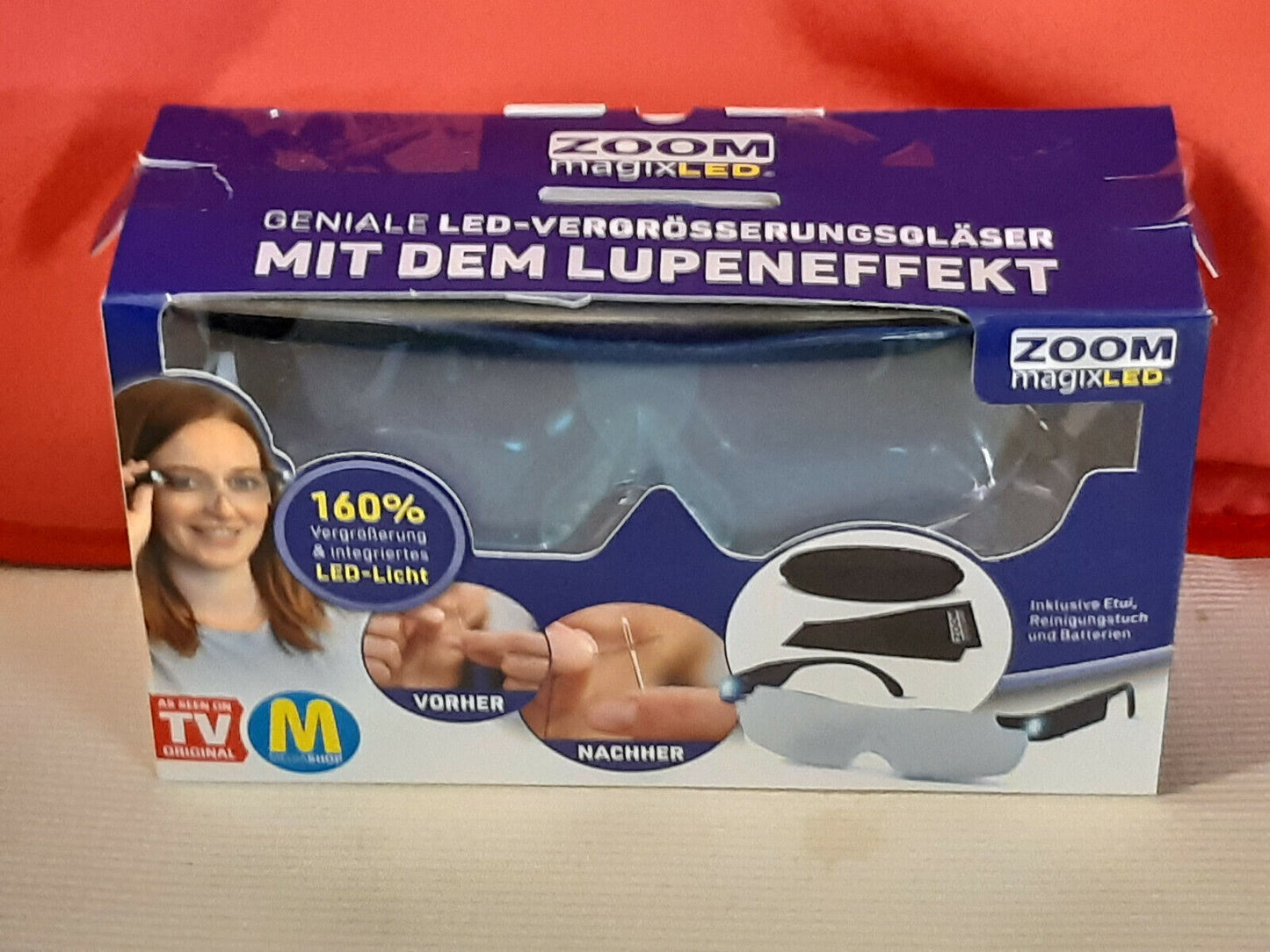 LED-Vergrößerungsbrille "Zoom Magix LED" inkl. Etui