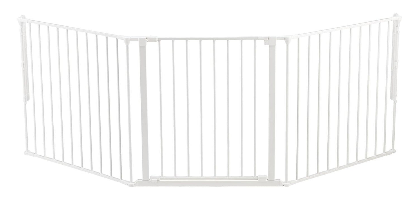 BabyDan Flex L, 90-223 cm, Treppenschutzgitter/Raumteiler, Weiß, Made in Denmark