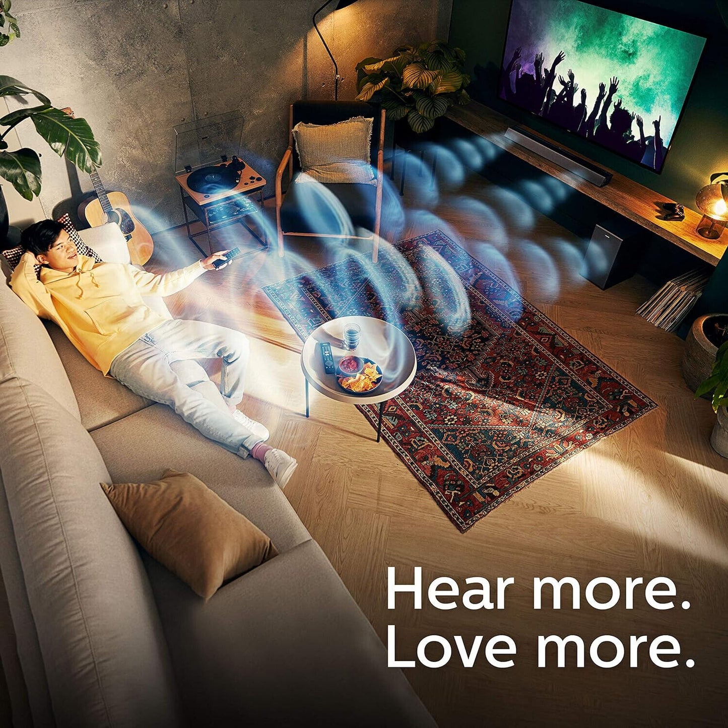 PHILIPS TAB7305 - Soundbar Bluetooth 2.1 Wireless-Subwoofer 300W HDMI Schwarz