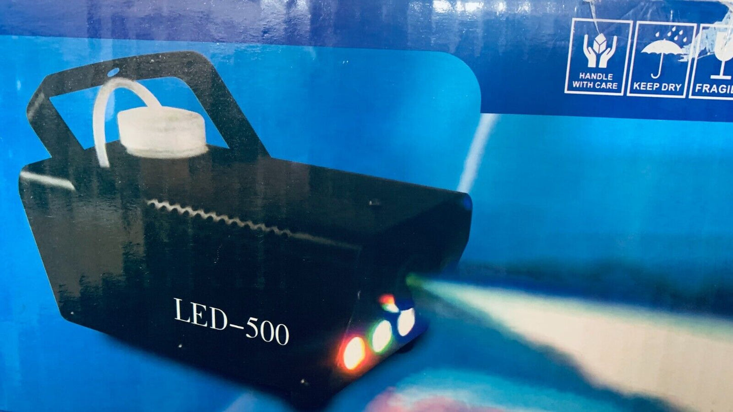 500W Nebelmaschine LED Rauchmaschinen mit Fernbedienung, 400ml Kra